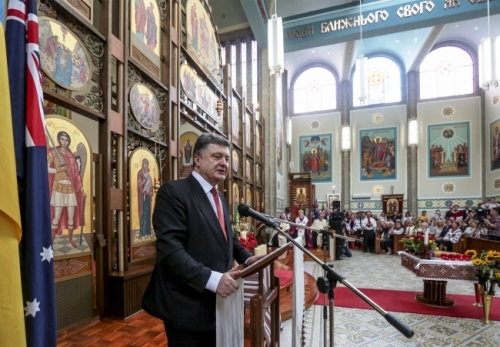 Президент України і Прем’єр-міністр Австралії спільно молилися у храмі УГКЦ в Мельбурні.(ФОТО)